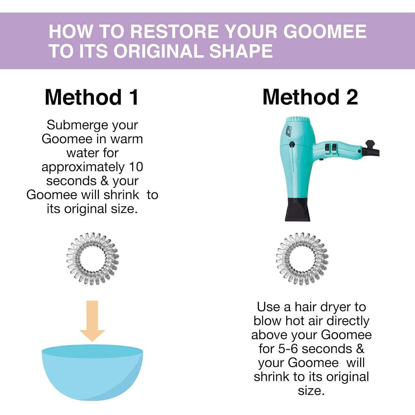 The Markless Hair Loop Set - Confetti Freeze by Goomee for Women - 4 Pc Hair Tie