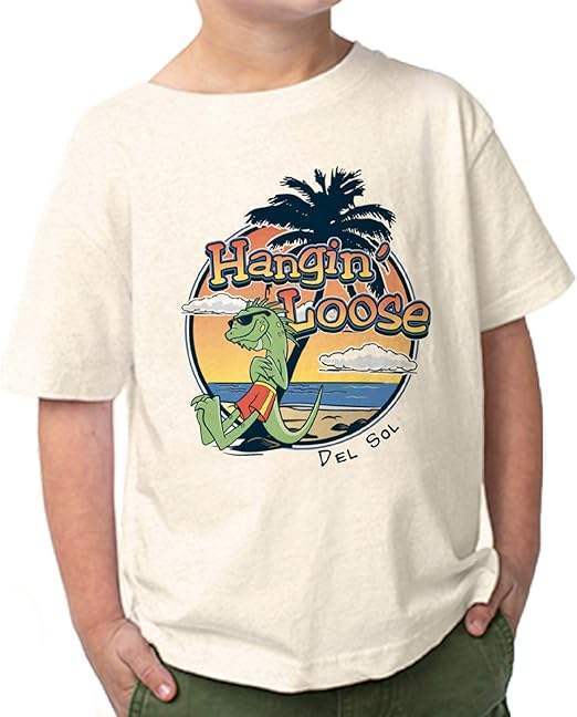 Men Crew Tee - Hangin Loose - Ash by DelSol for Men - 1 Pc T-Shirt (3T)