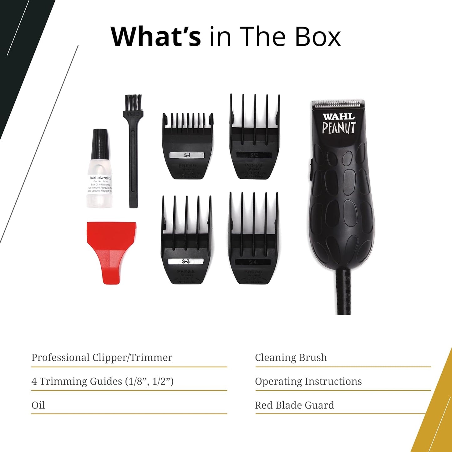 Wahl Peanut Clipper/Trimmer - Black