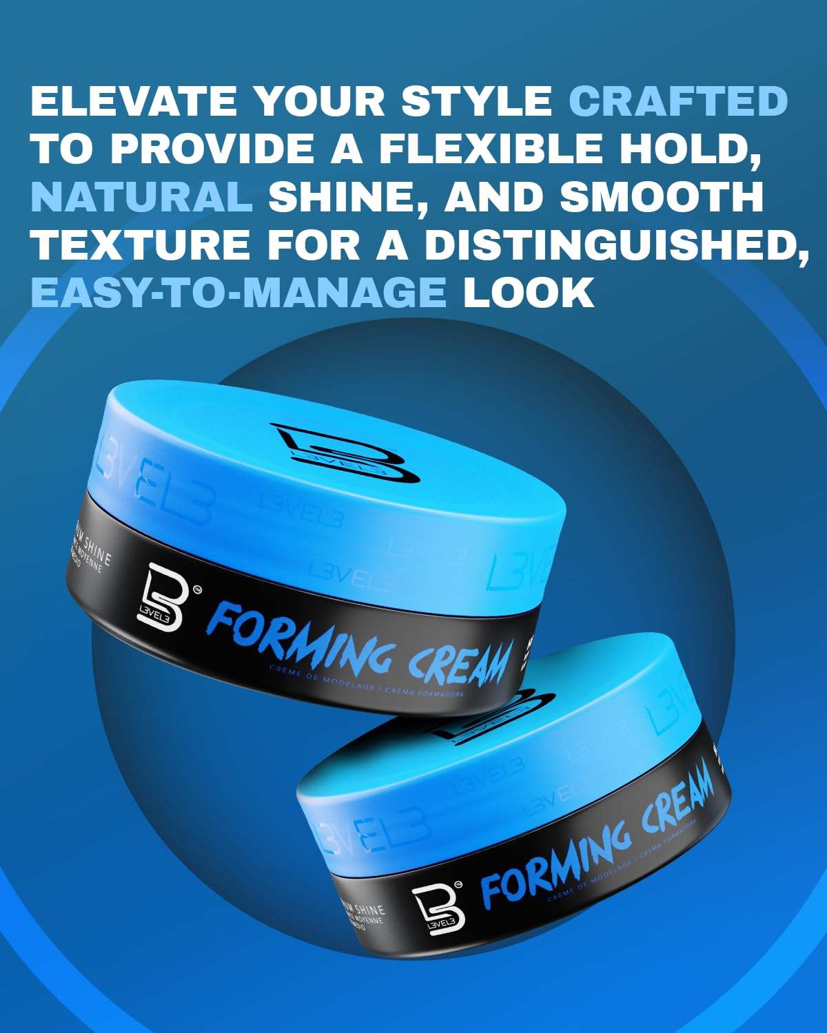 L3VEL3 Hair Styling Forming Cream 5 oz