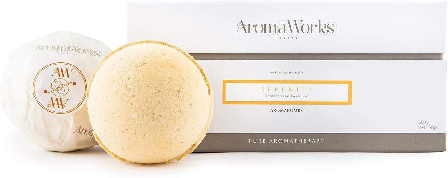 Inspire AromaBomb Single by Aromaworks for Unisex - 8.81 oz Bath Bomb
