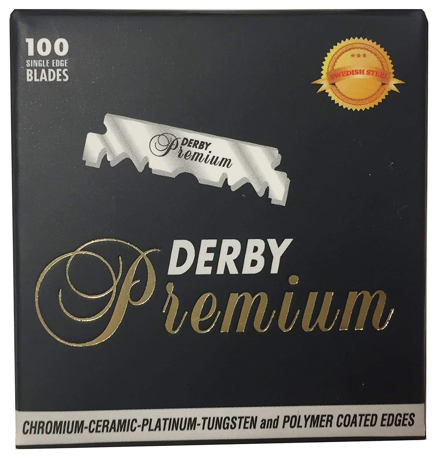 The Shave Factory Straight Edge Razor Kit (Matte / 100 Derby Premium Single Edge Razor Blades) - BarberSets