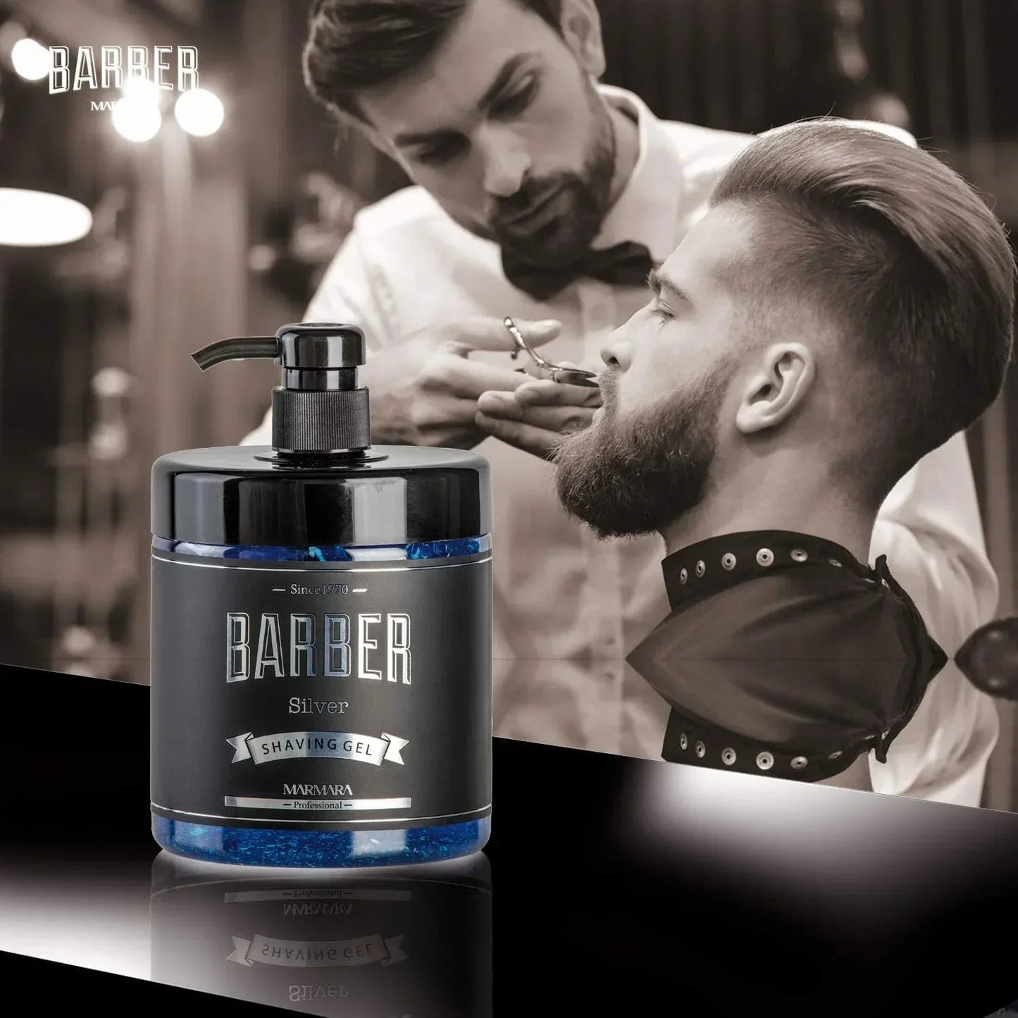 Marmara Barber Silver Shave Gel 1000ml / 33.8 oz Multipack