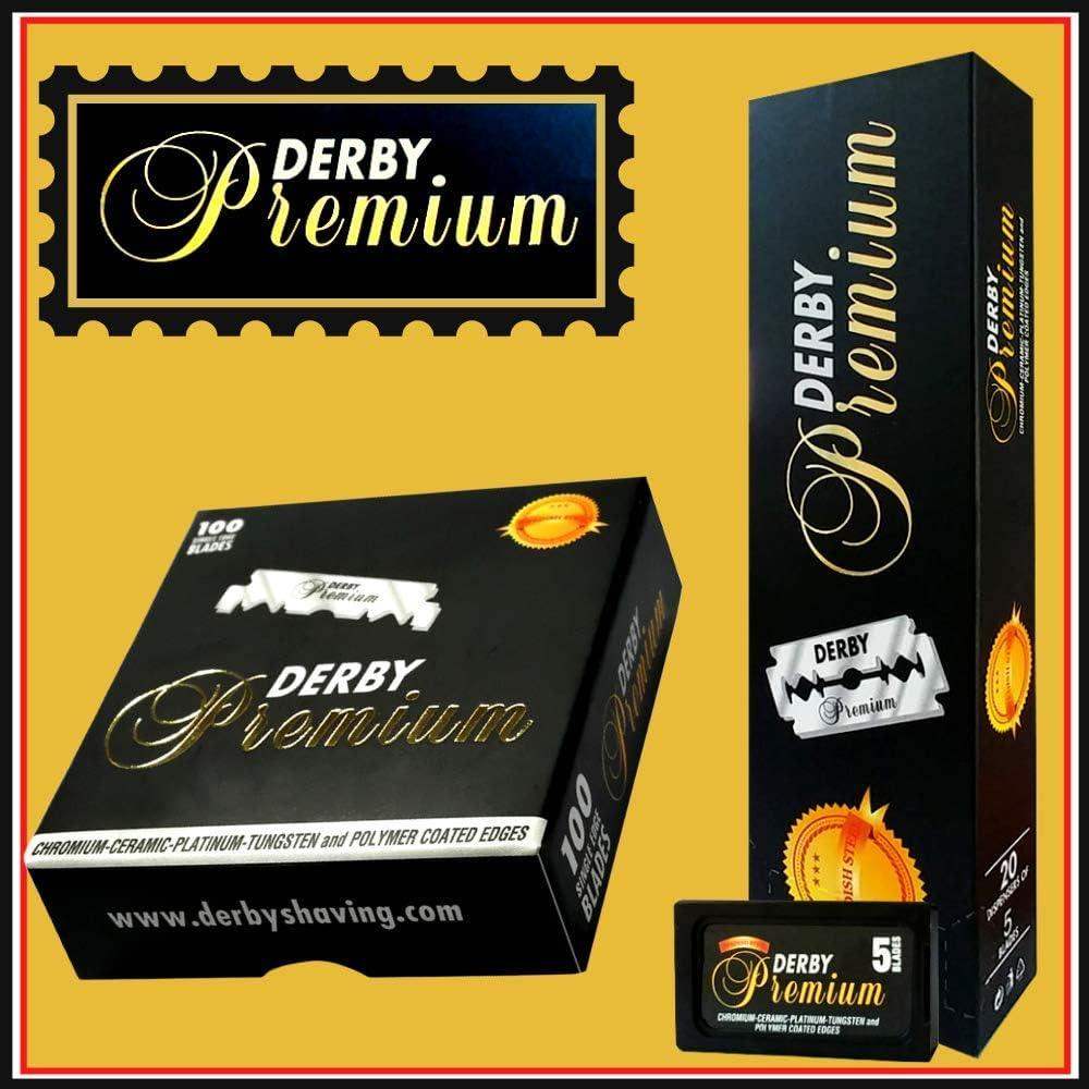 Derby Single Edge Razor Blades 100 pcs - Premium ASIN:B072HJCFK6 - BarberSets