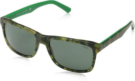 Polo Ralph Lauren PH 4098 5436-71 - Vintage Camou Tortoise-Green by Ralph Lauren for Men - 57-18-145 mm Sunglasses