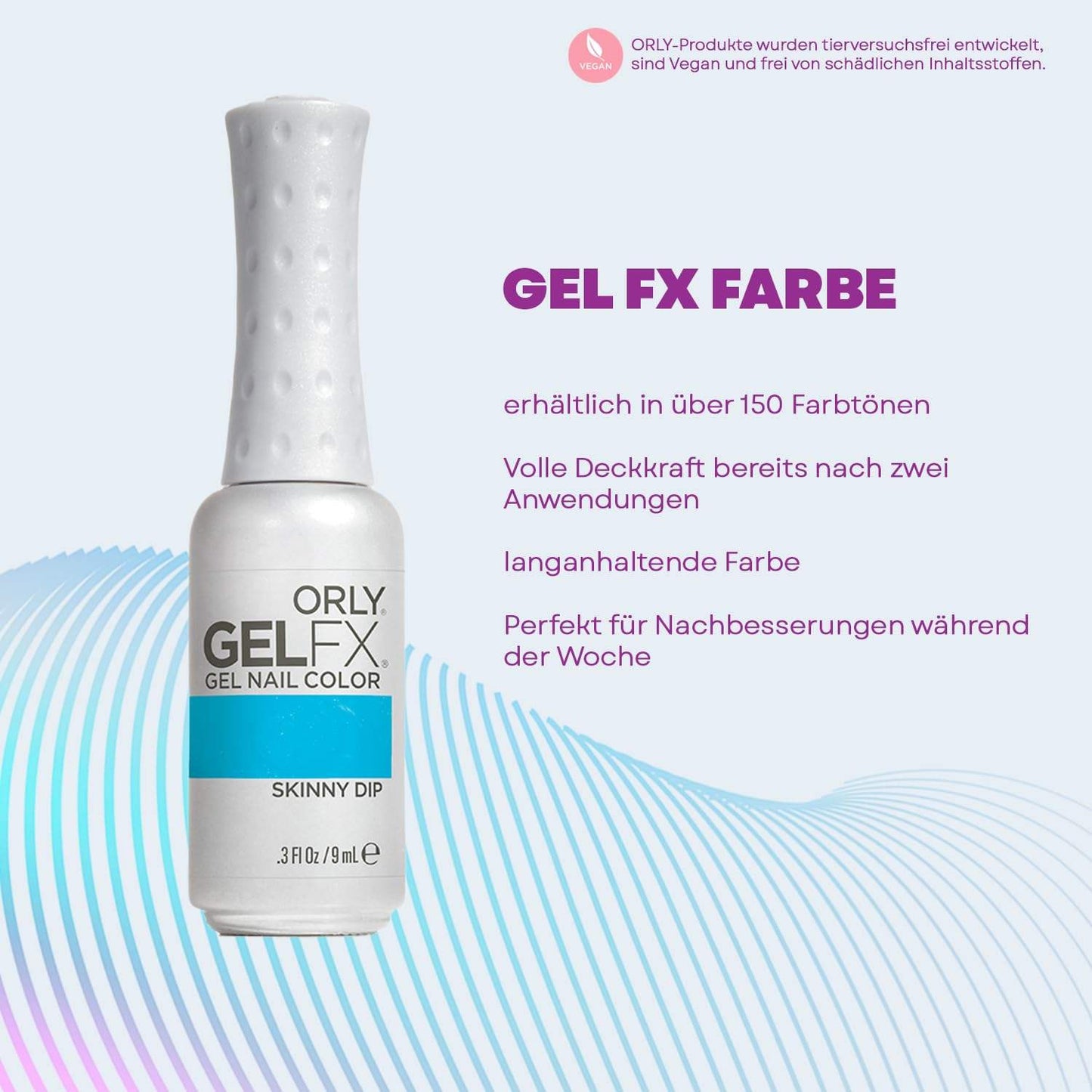 Orly Gelfx Gel Nail Color 0.3 Fl Oz / 9 Ml Skinny Dip