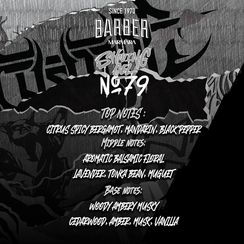 Marmara Barber Shaving Gel No.79 - 34 oz - 12 Pack