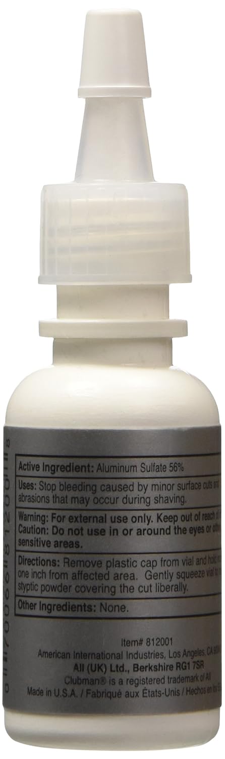 Clubman Nick Safe Styptic Powder 0.25 oz
