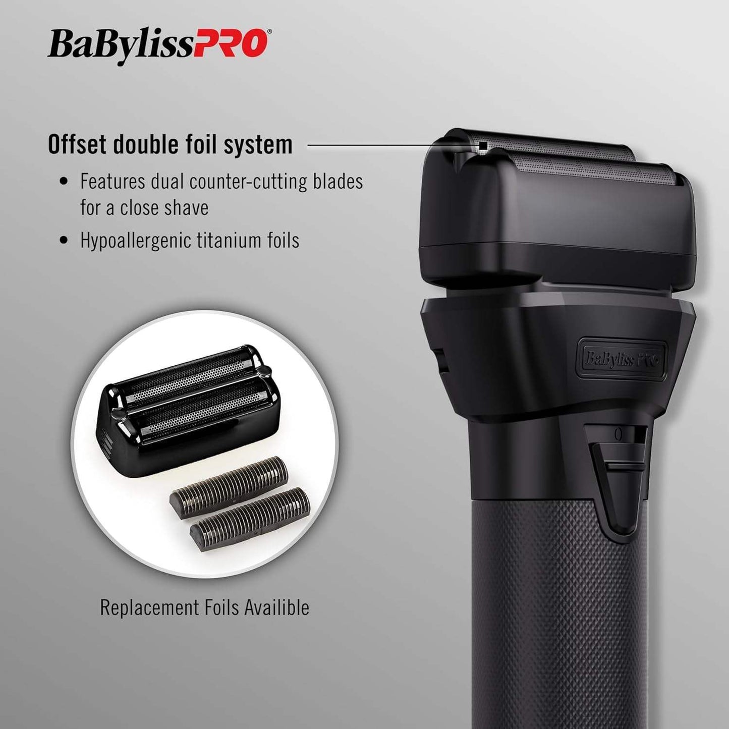 BabylissPro BlackFX FXONE Double Foil Shaver
