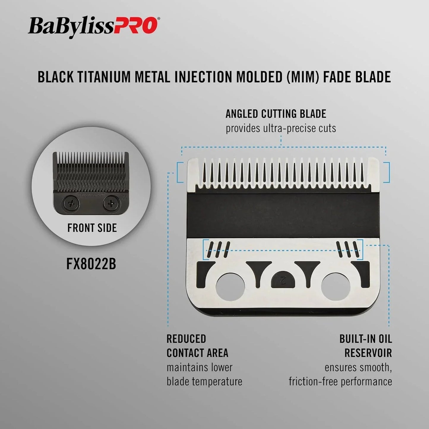 BaByliss Pro Black Titanium MIM Precision Fade Blade