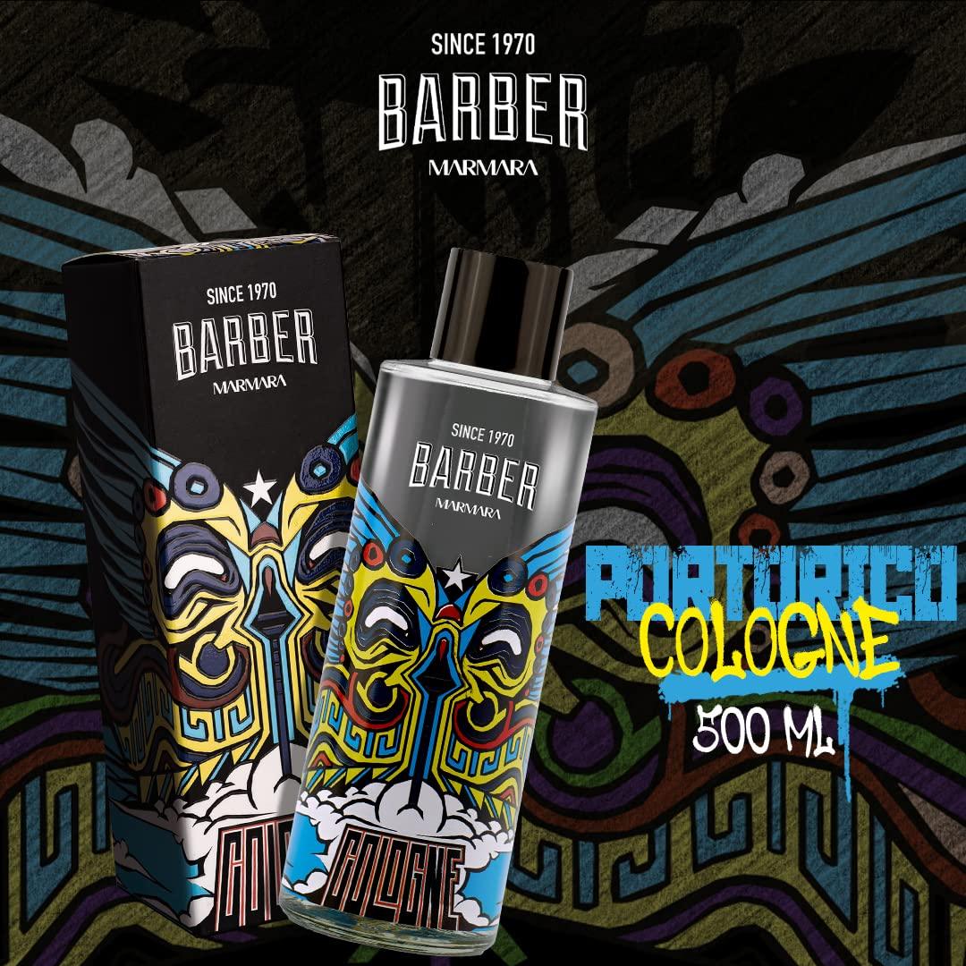 Marmara Barber Aftershave Cologne Puerto Rico 500ml / 16.9 oz Multipack