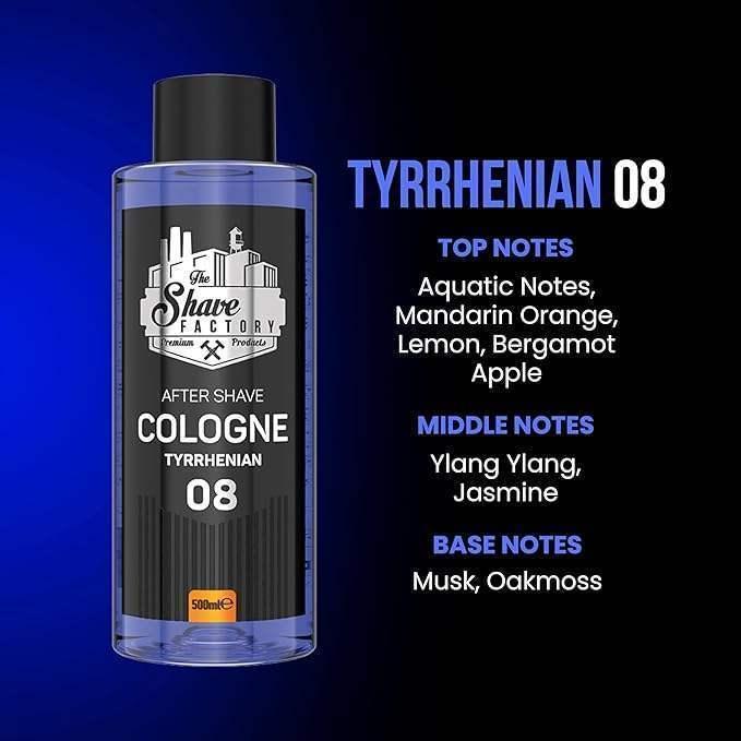 The Shave Factory After Shave Cologne 08 Tyrrhenian 250ml / 8.45 oz Multpack