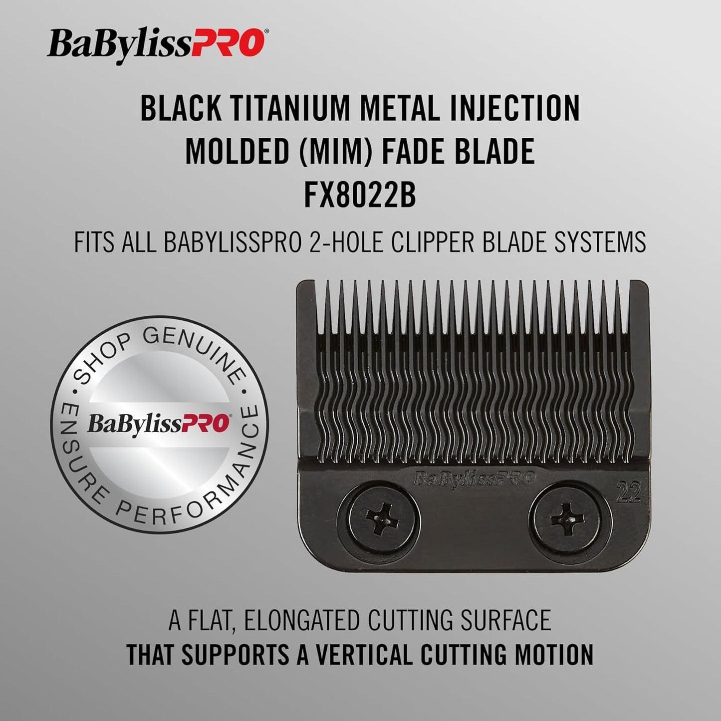 BaBylissPRO Black Titanium MIM Precision Fade Blade