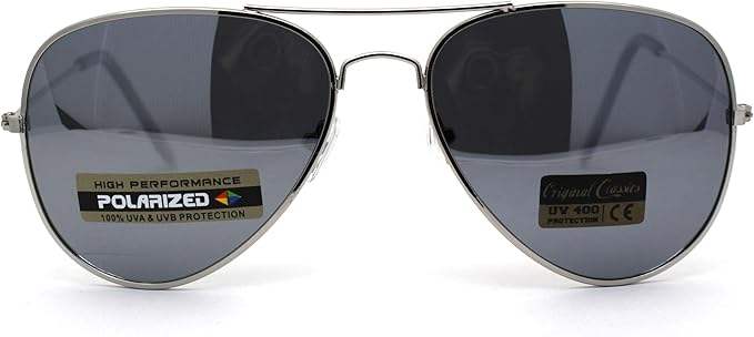 Air Force Aviator Silver Mirror Sunglasses