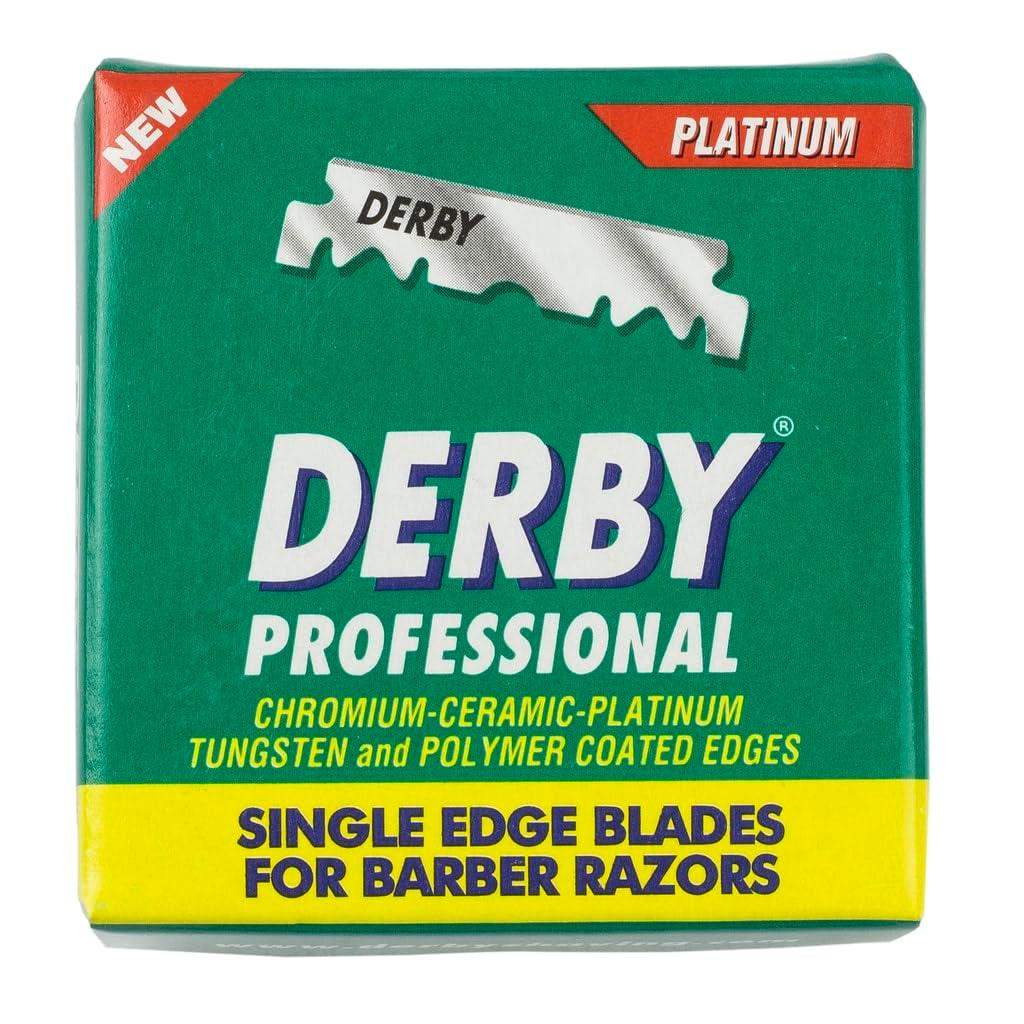 The Shave Factory Straight Edge Razor Kit (USA/Derby Professional Single Edge Razor Blades) - BarberSets