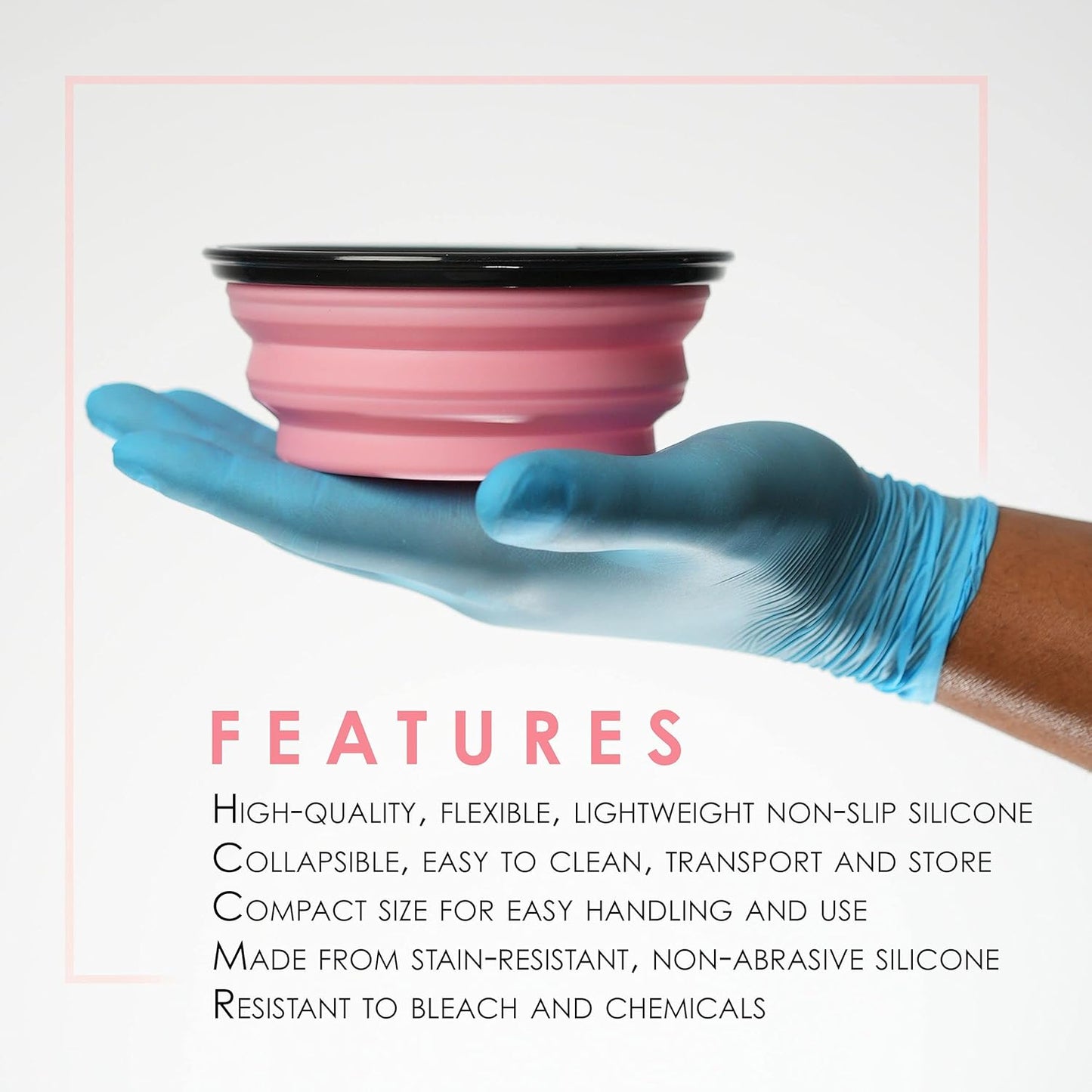 L3VEL3 Collapsible Tint Bowl Pink