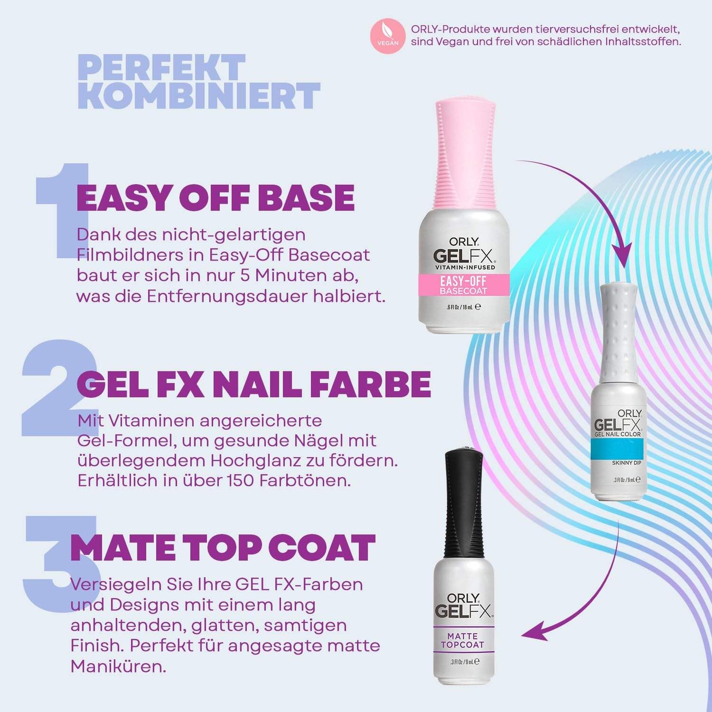 Orly Gelfx Gel Nail Color 0.3 Fl Oz / 9 Ml Skinny Dip