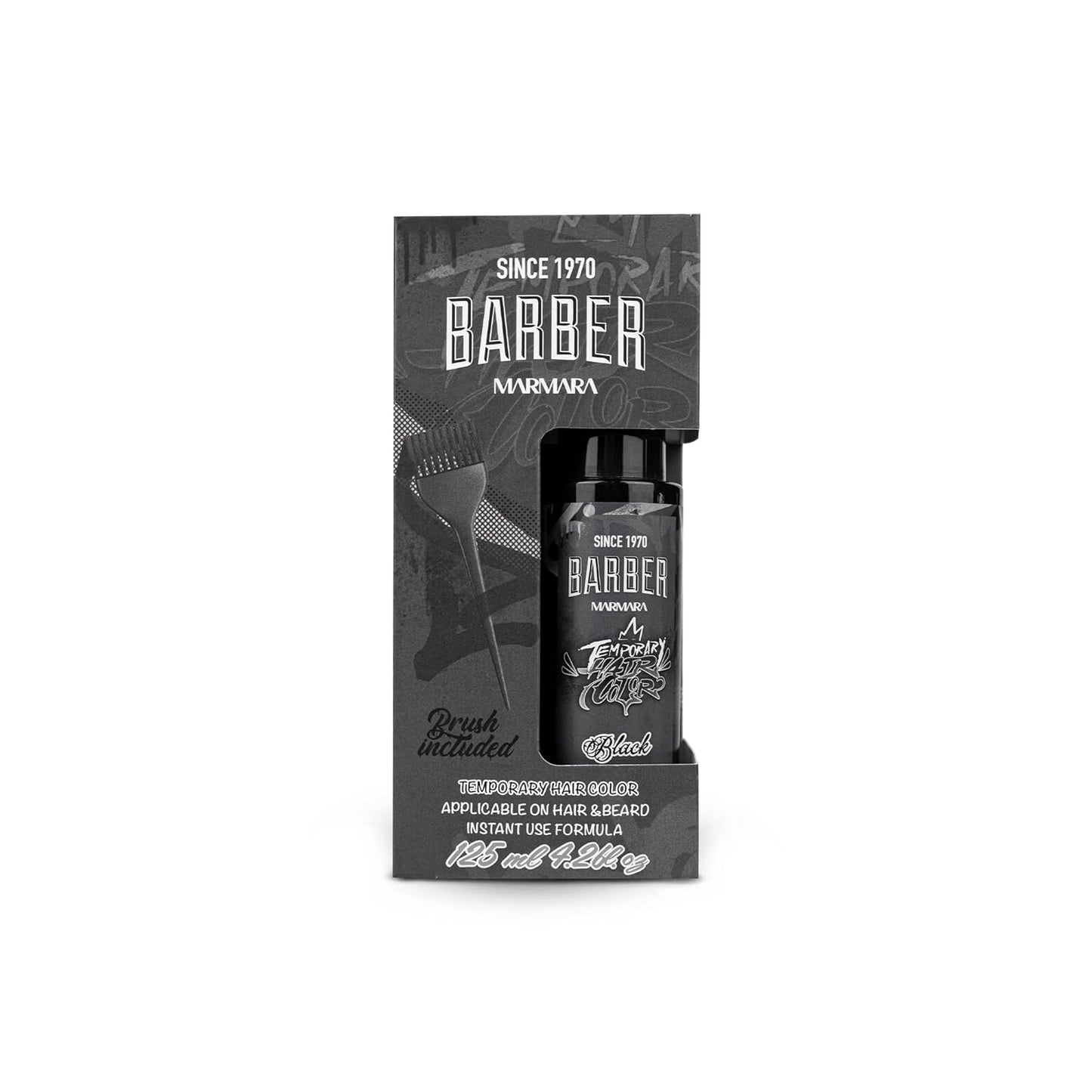 Marmara Barber Temporary Hair Color - Black 4.2 oz