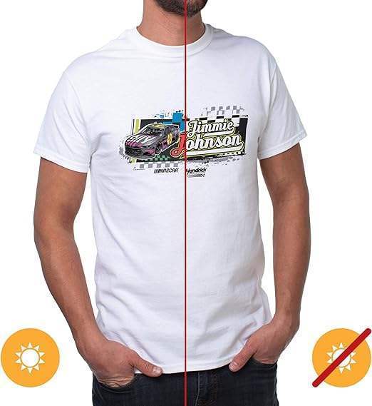 NASCAR Mens Classic Crew Tee - Jimmie Johnson - 6 White by DelSol for Men - 1 Pc T-Shirt (2XL)