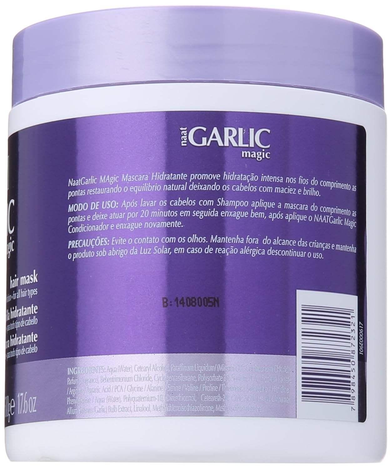 Nunaat Naat Garlic Magic Hair Mask, 520ml / 17.6 oz