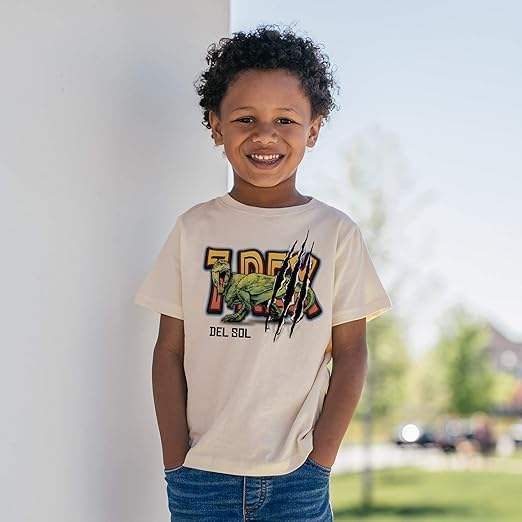 Men Crew Tee - Rex- Beige by DelSol for Men - 1 Pc T-Shirt (5T)