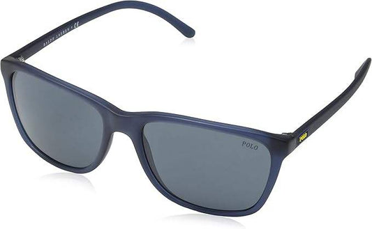 Polo Ralph Lauren PH 4108 5276-87 - Matte Crystal Blue-Blue Grey by Ralph Lauren for Men - 57-17-145 mm Sunglasses