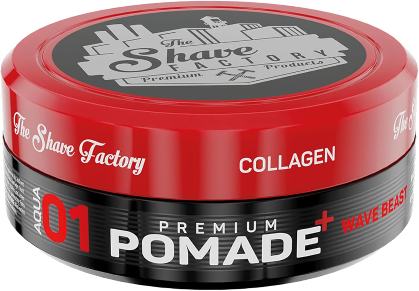 The Shave Factory Premium Pomade 01 Wave Beast 5.07 oz - 6 Pack