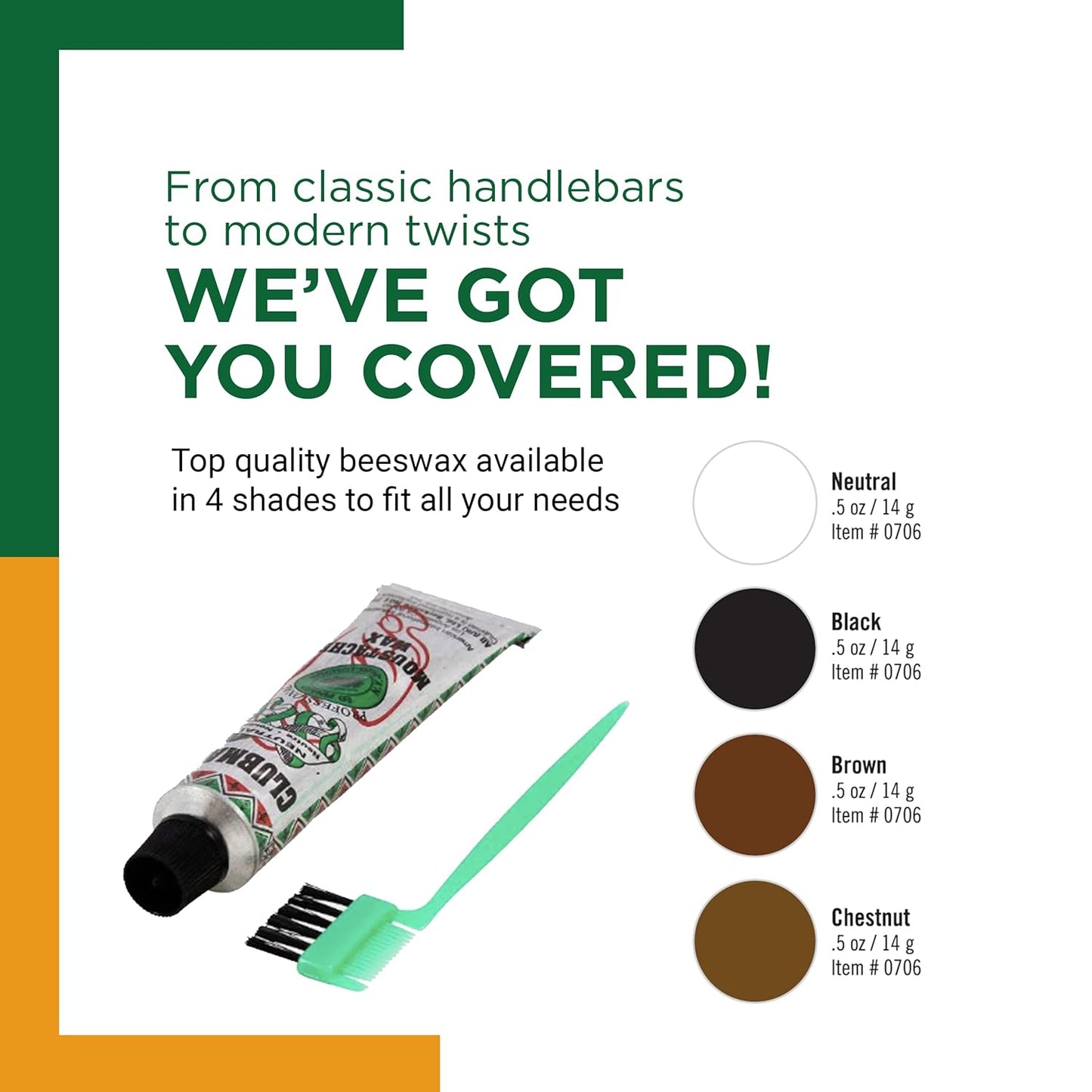 Clubman Moustache Wax - Chestnut 0.5 oz