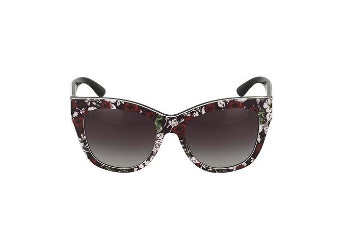 Dolce and Gabbana DG 4270 3019-8G - Top Print Rose-Black-Grey Gradient by Dolce and Gabbana for Women - 55-19-140 mm Sunglasses