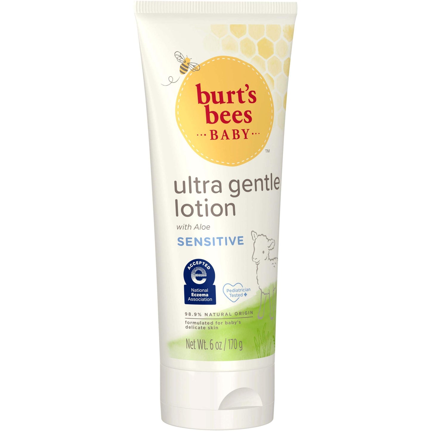 Baby Ultra Gentle Lotion by Burts Bees for Kids - 6 oz Body Lotion - Pack of 3