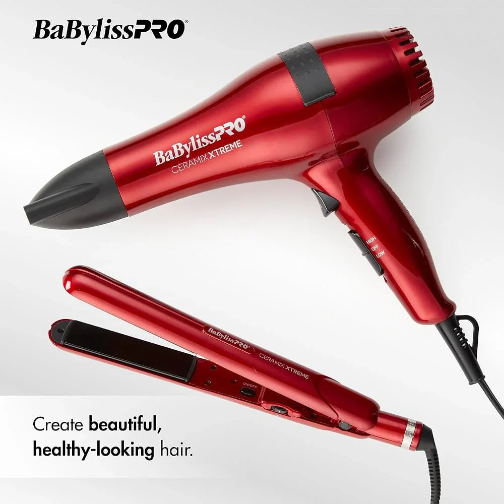 BaByliss Pro Ceramic Xtreme Dryer & 1" Straightening Iron Set