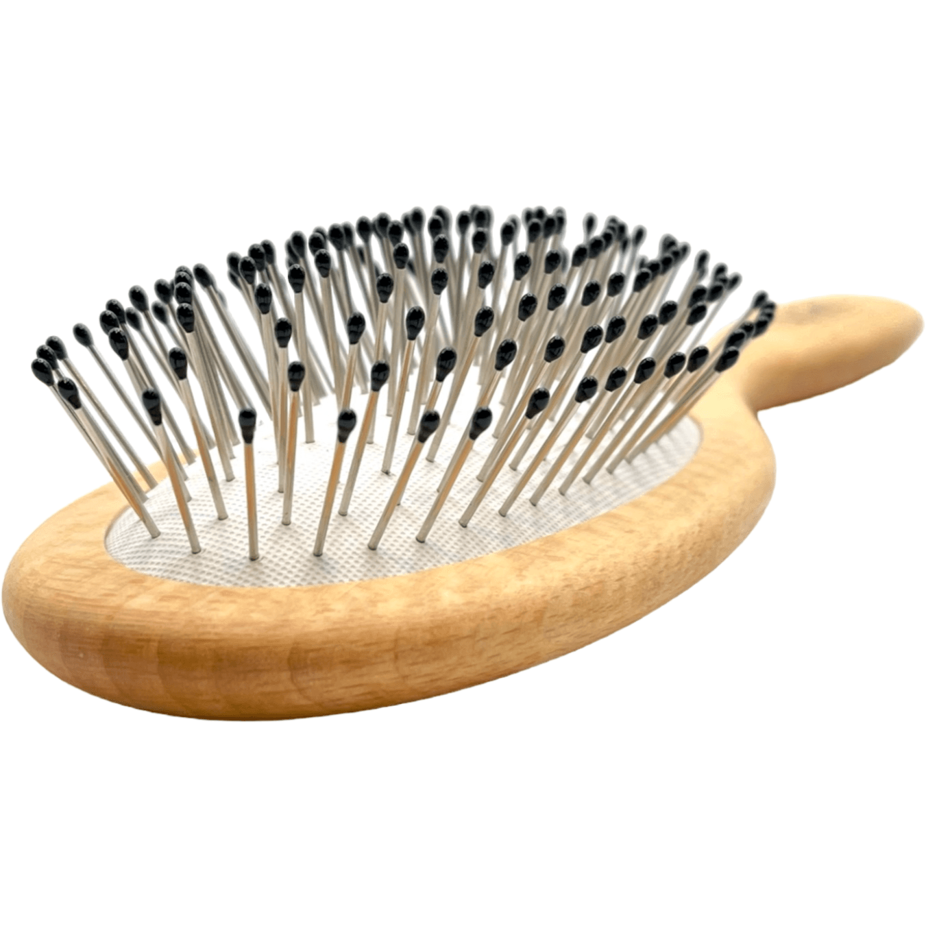 Dural Rubber Cushion Beech Wood Hair Brush, Steel Pins with Ball Tips
