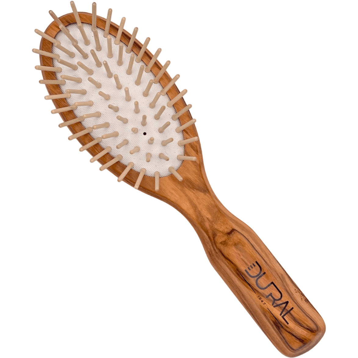 Dural Olive Wood Rubber Cushion Hair Brush with Wooden Pins