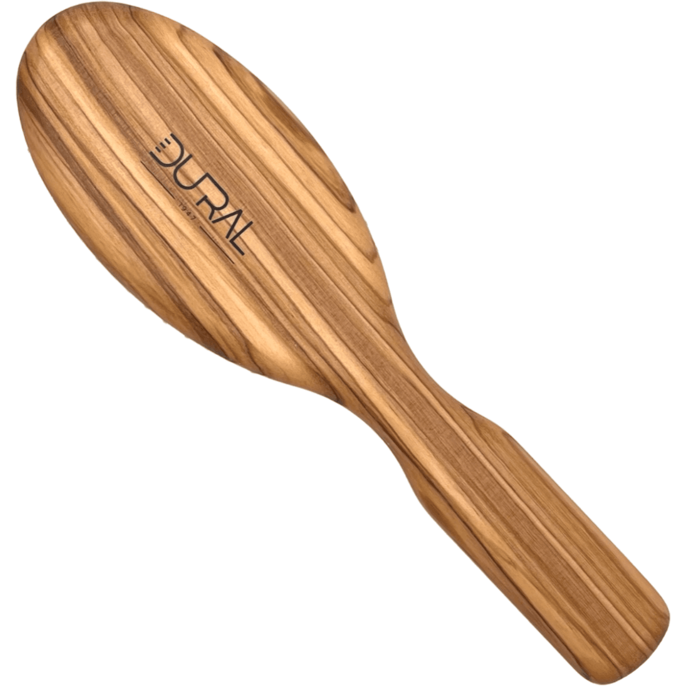 Dural Olive wood hair brush with rubber cushion, steel pins with ball tips