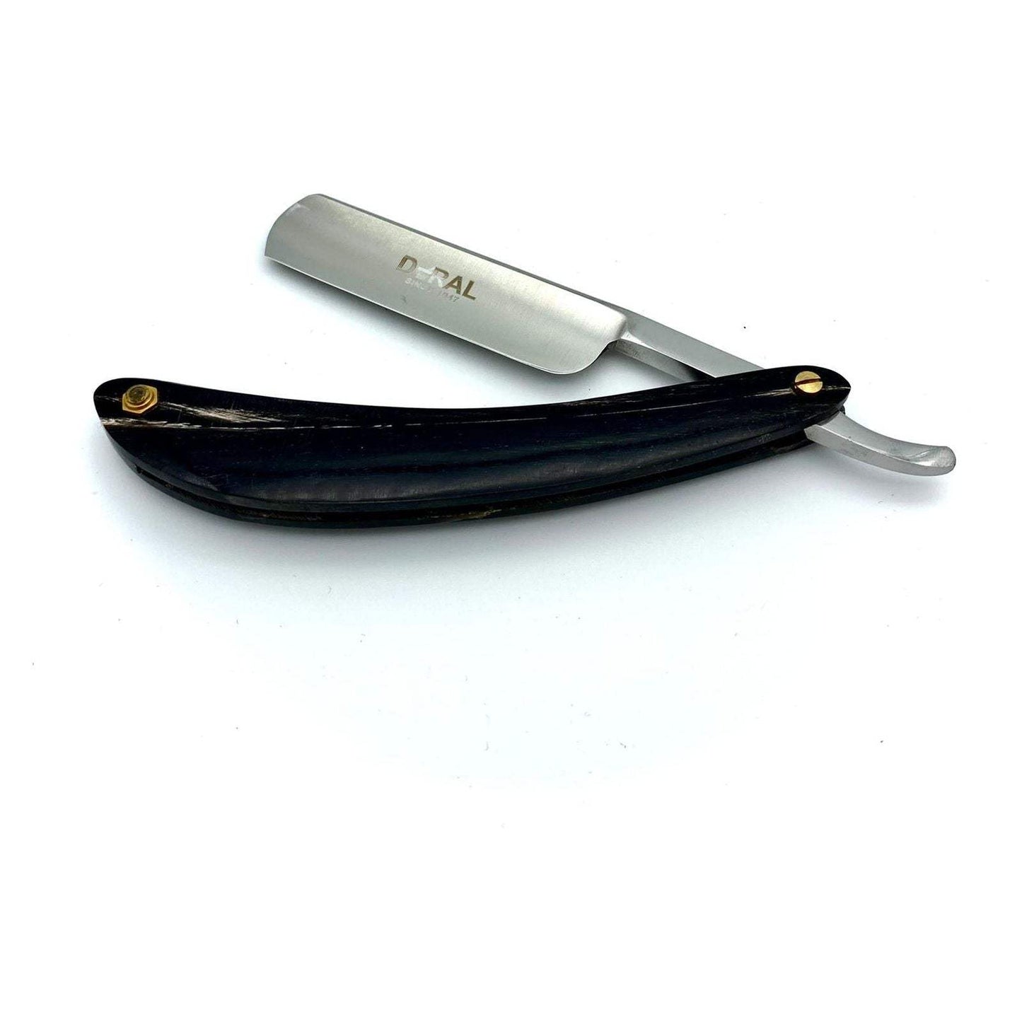 Dural Edge Heavy Duty Unique Grey "Marble" Wood Straight Razor SE-053