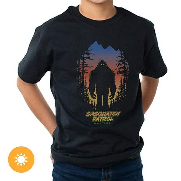 Kids Crew Tee - Sasquatch - Black by DelSol for Kids - 1 Pc T-Shirt (YXS)