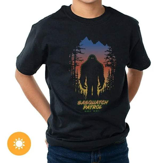 Kids Crew Tee - Sasquatch - Black by DelSol for Kids - 1 Pc T-Shirt (YXS)