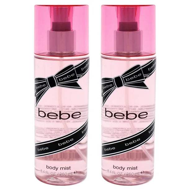 Bebe Silver by Bebe for Women - 8.4 oz Body Mist - Pack of 2