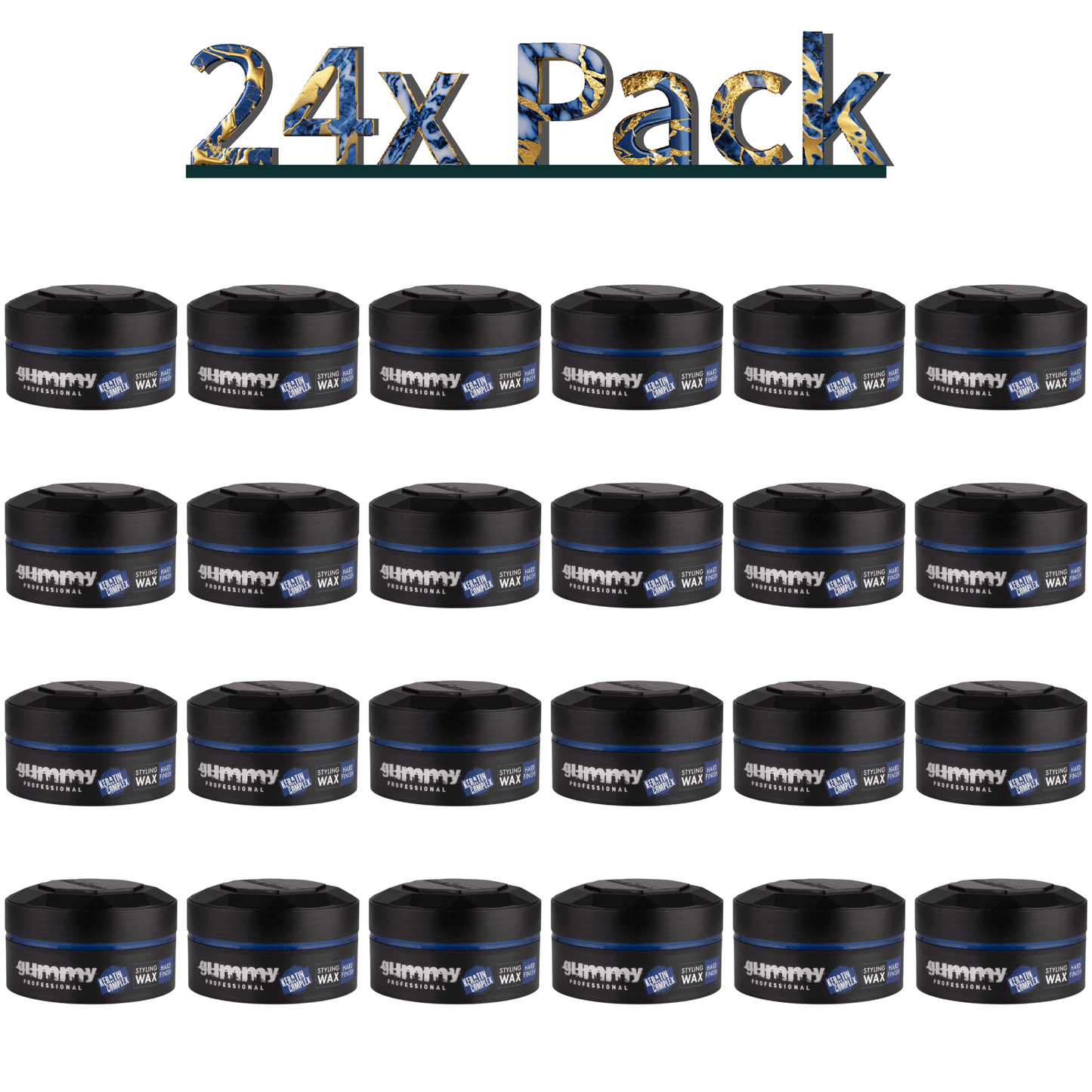 Gummy Hair Styling Wax Hard Finish Multipack