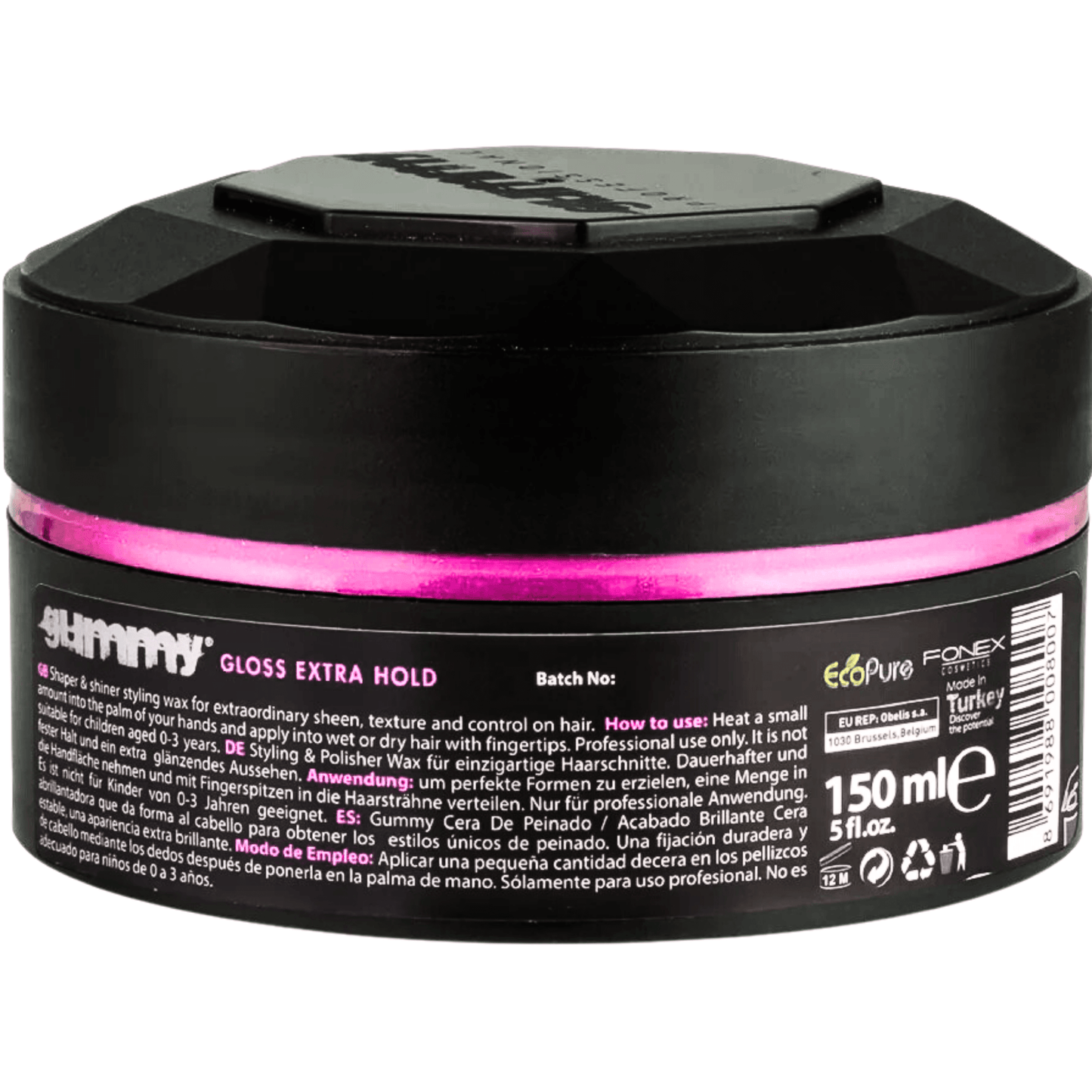Gummy Hair Styling Wax Extra Gloss
