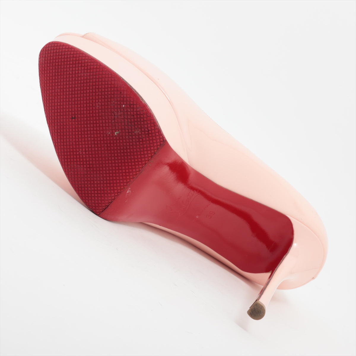 Christian Louboutin Leather Open-toe Pump Baby Pink
