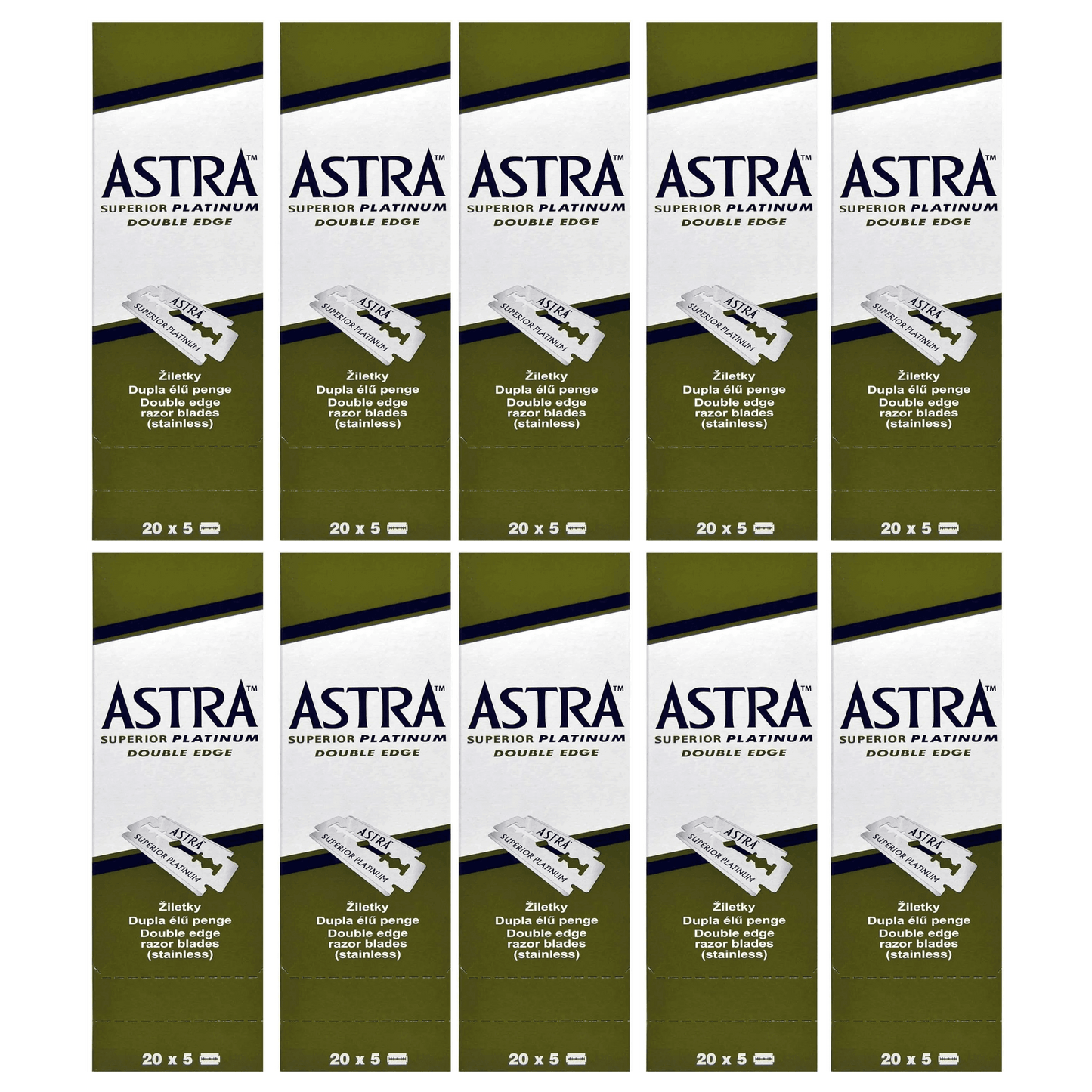 Astra Double Edge Blade (Green) - BarberSets