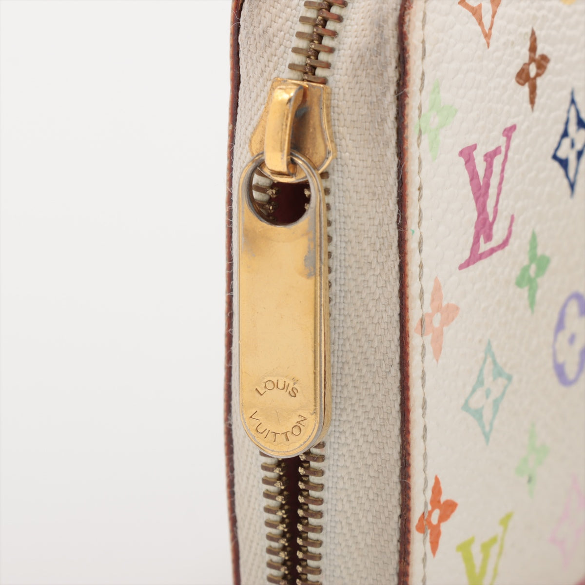Louis Vuitton Multicolor Zippy Coin Purse White