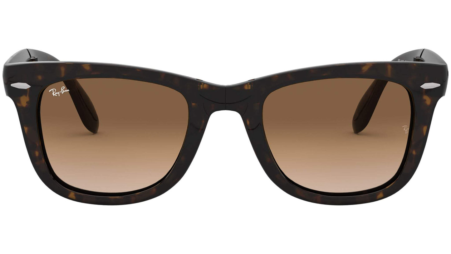 Ray Ban RB 4105 710-51 Folding Wayfarer - Tortoise-Light Brown Gradient by Ray Ban for Unisex - 50-22-140 mm Sunglasses