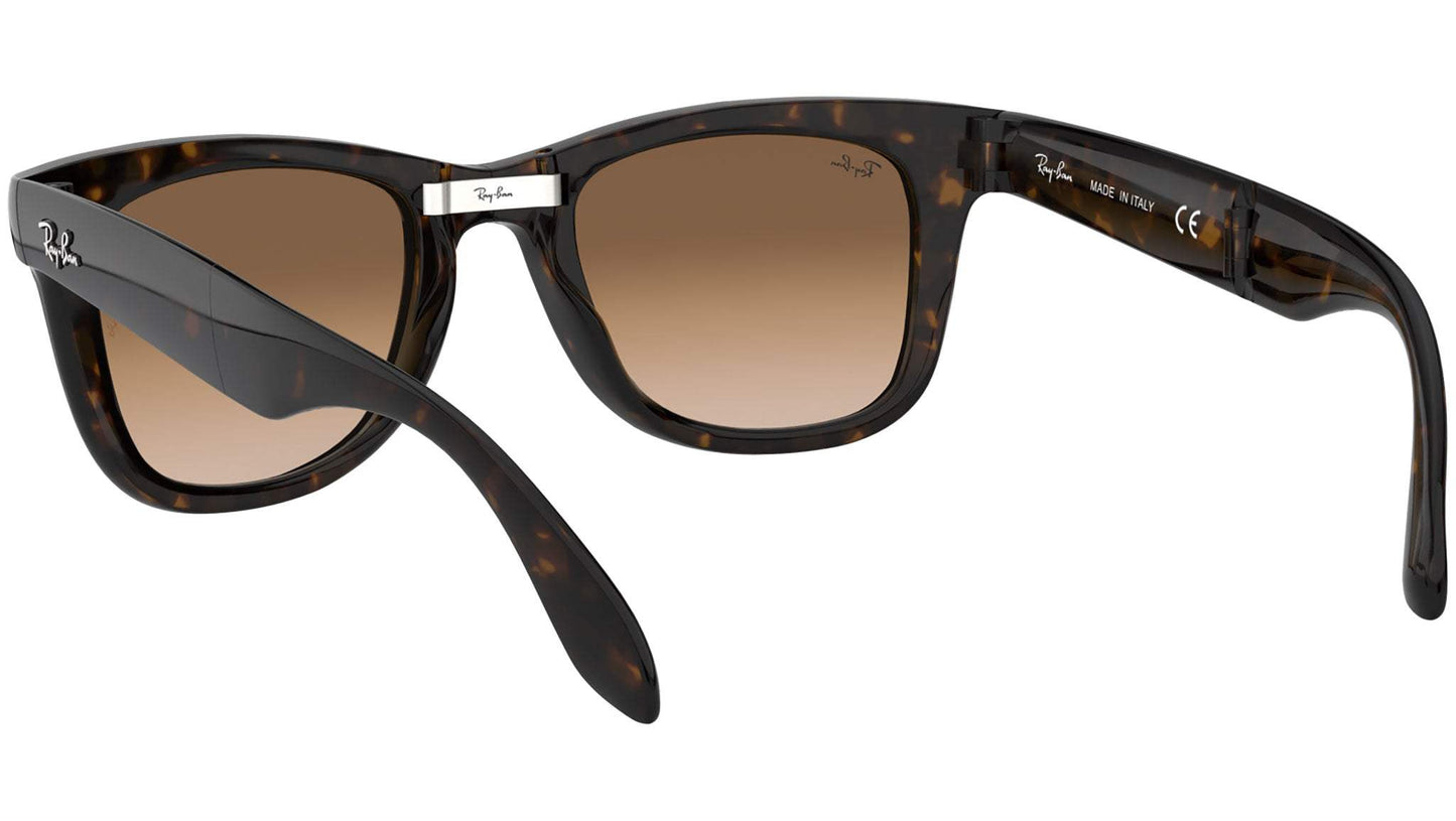 Ray Ban RB 4105 710-51 Folding Wayfarer - Tortoise-Light Brown Gradient by Ray Ban for Unisex - 50-22-140 mm Sunglasses