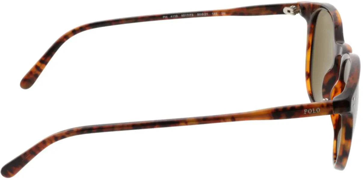 Polo Ralph Lauren PH 4110 5017-73 - Shiny Havana Jerry-Olive Green by Ralph Lauren for Men - 50-21-145 mm Sunglasses