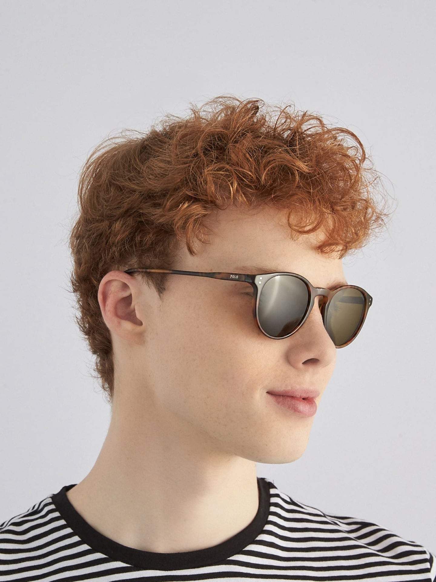 Polo Ralph Lauren PH 4110 5017-73 - Shiny Havana Jerry-Olive Green by Ralph Lauren for Men - 50-21-145 mm Sunglasses