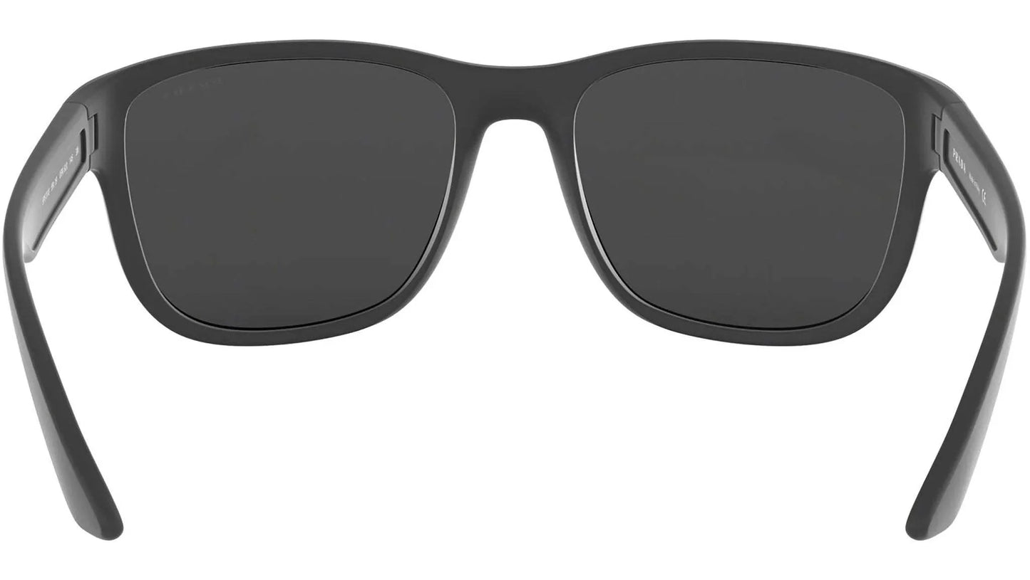 Prada SPS 57Q TFZ-9Q1 - Grey Rubber-Dark Grey Blue Red by Prada for Men - 58-16-140 mm Sunglasses