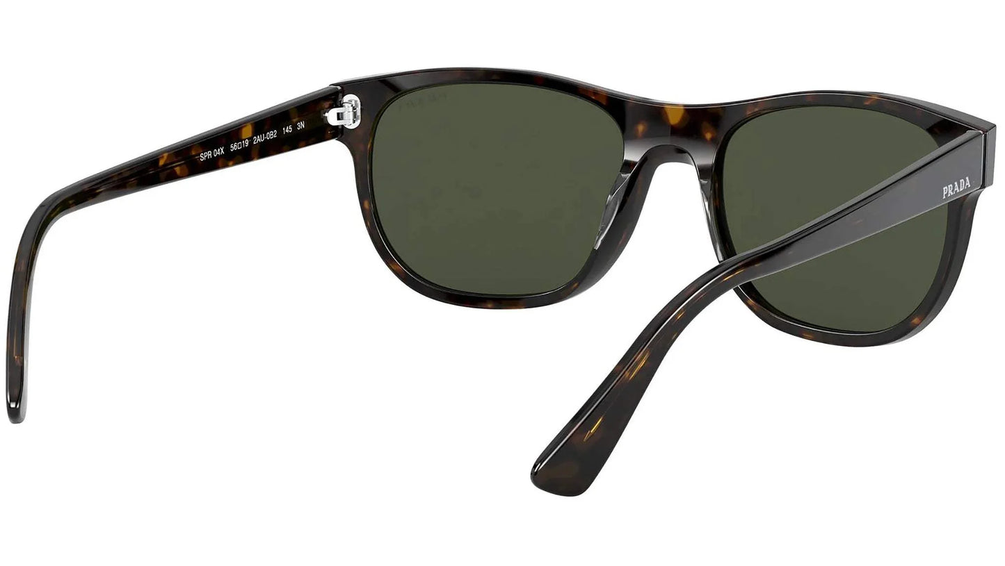 Prada SPR 20S 2AU-0B2 - Havana-Green by Prada for Men - 56-18-140 mm Sunglasses