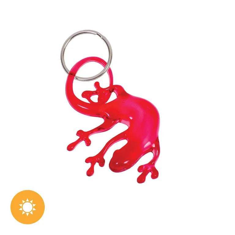 Color-Changing Key Chain Lizard - Red by DelSol for Women - 1 Pc Keychain
